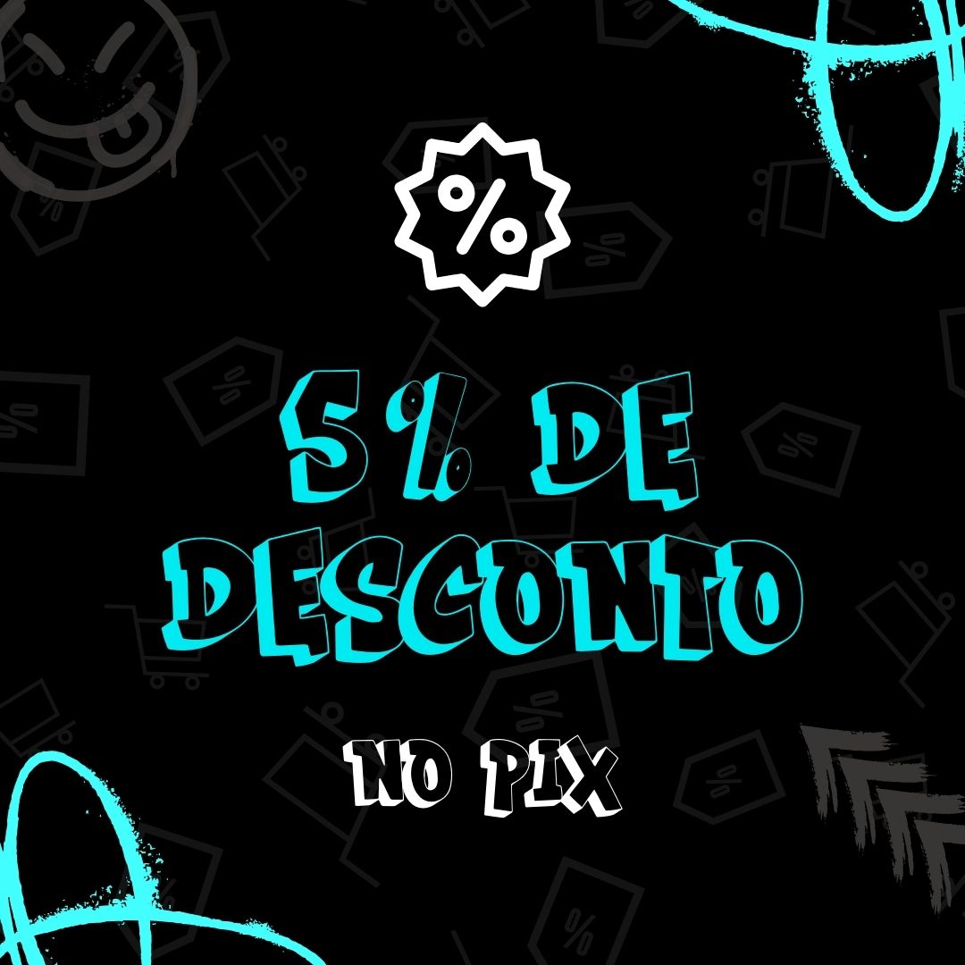 Ganhe 5% de desconto nos produtos comprando com PIX